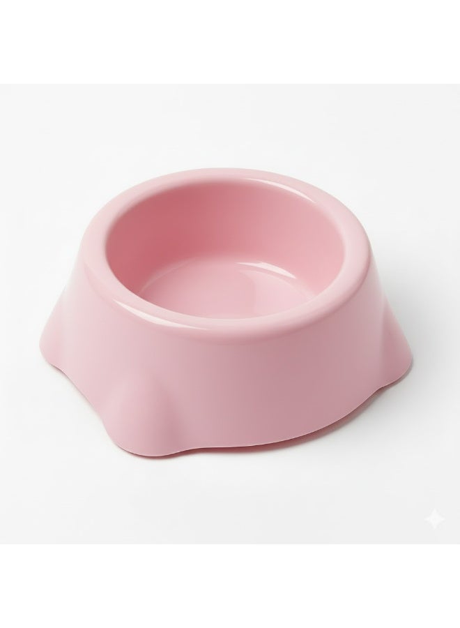 Pet Feeding Bowl, Multiple Colours Available, Plastic Food and Water Dish for Dogs and Cats - Image 1
